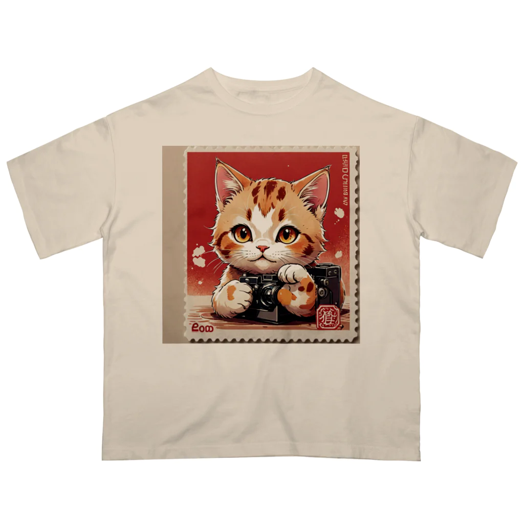 syun78のお店のカメラが好きな猫 オーバーサイズTシャツ