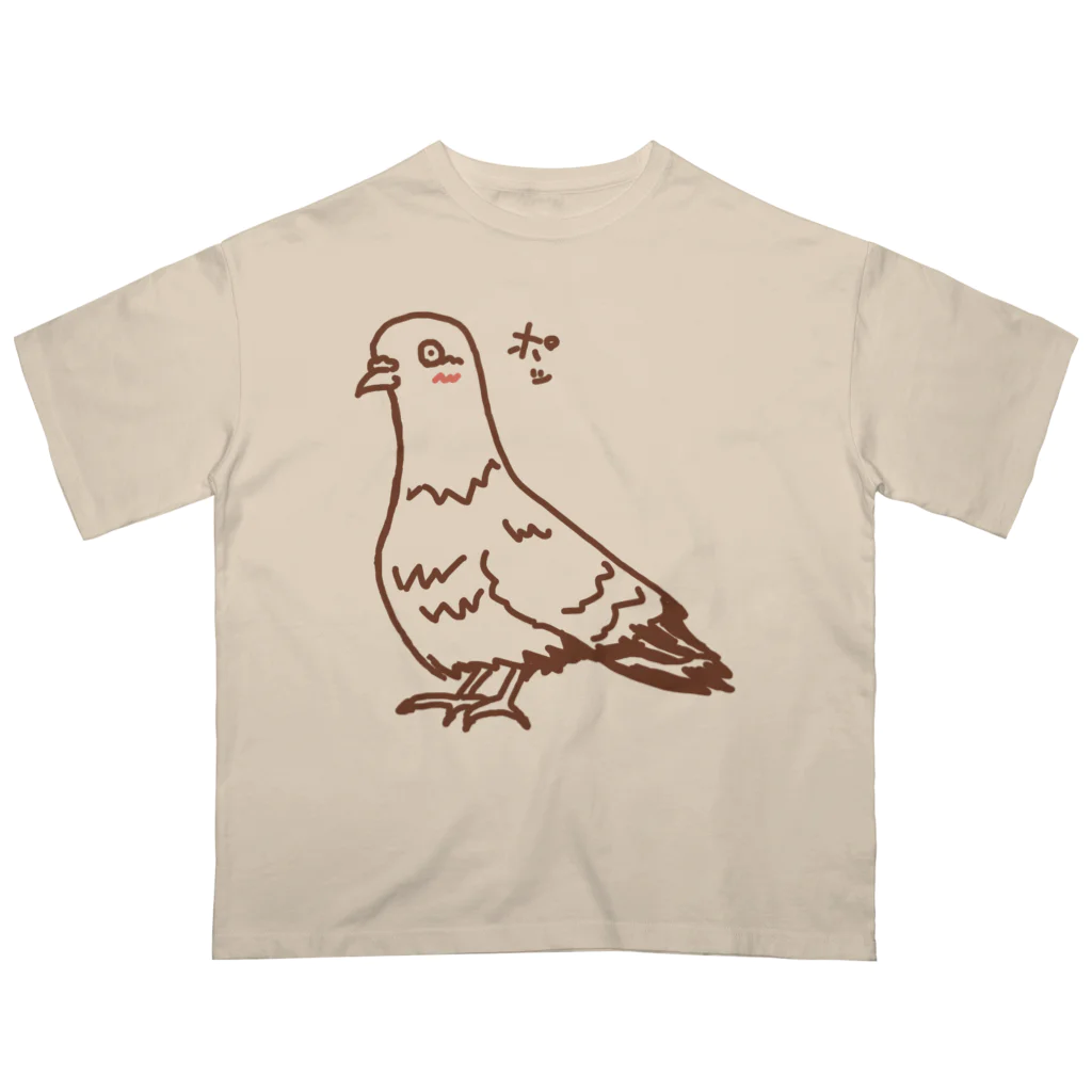 ムエックネの恋をした鳩 Oversized T-Shirt