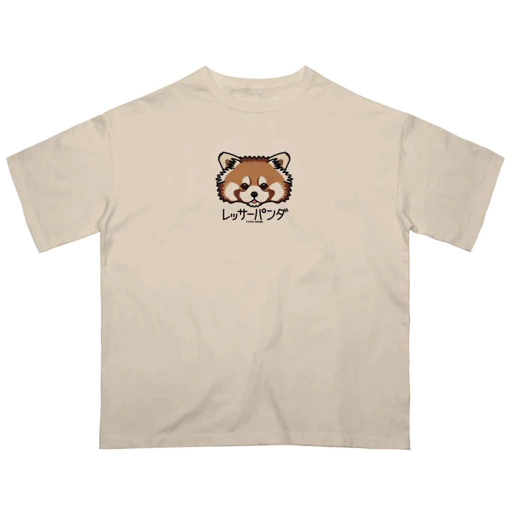 オガワユミエの09レッサーパンダ（キャラ） オーバーサイズTシャツ