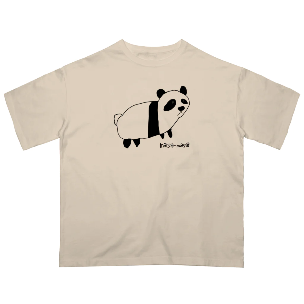 masa-masaのパンダがします。 オーバーサイズTシャツ