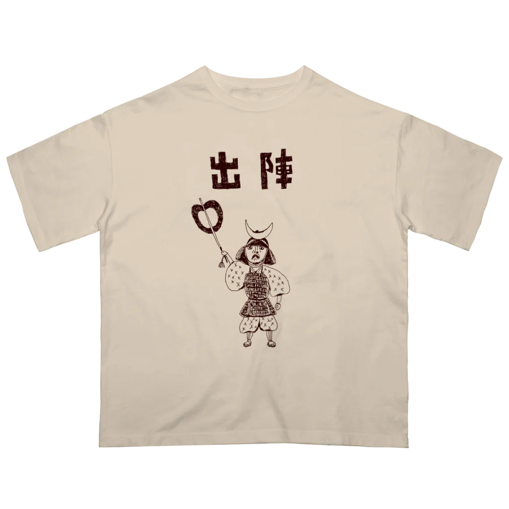 NIKORASU GOの戦国時代デザイン「出陣」（Tシャツ・パーカー・グッズ・ETC） Oversized T-Shirt