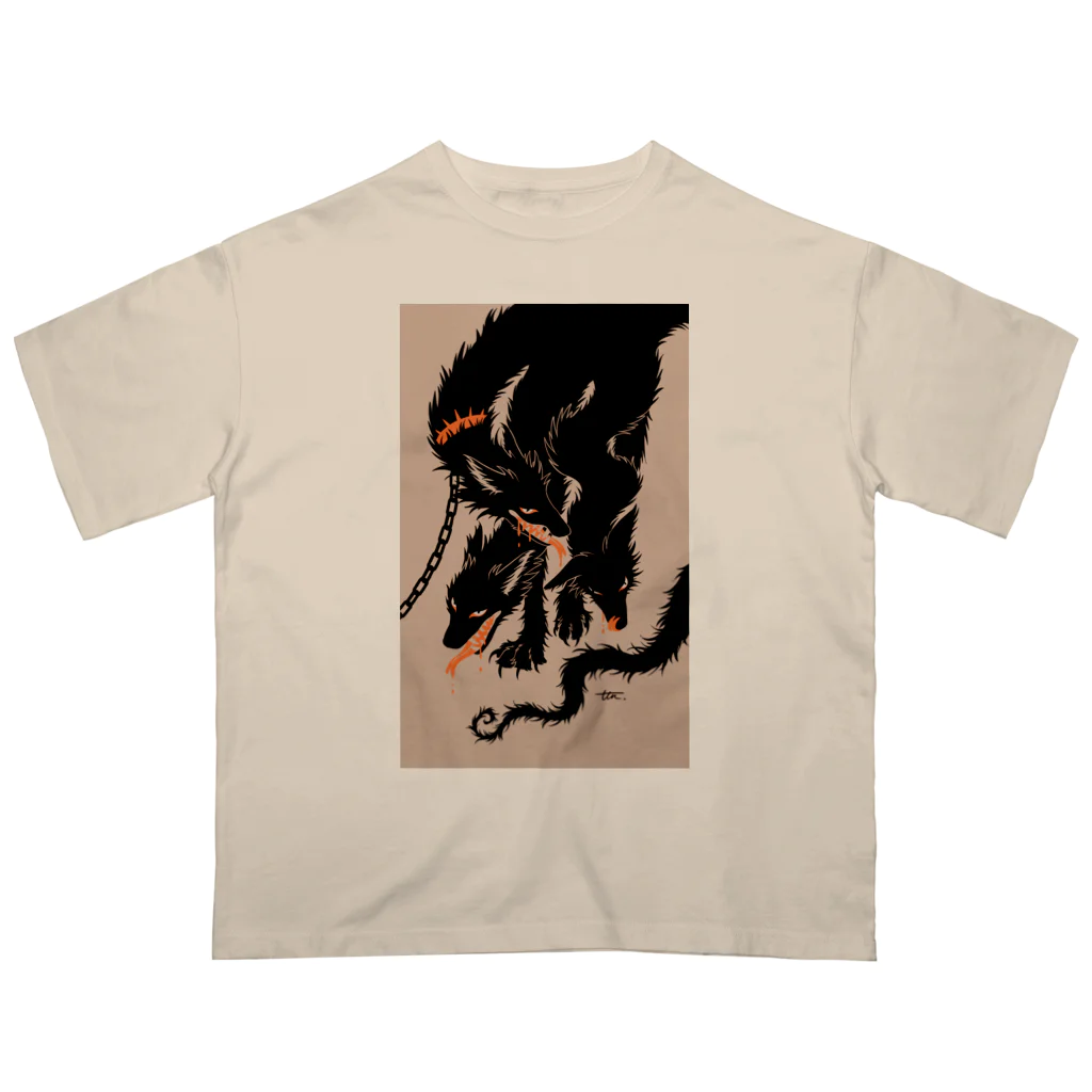 タタナ幻獣館のKerberos B Oversized T-Shirt