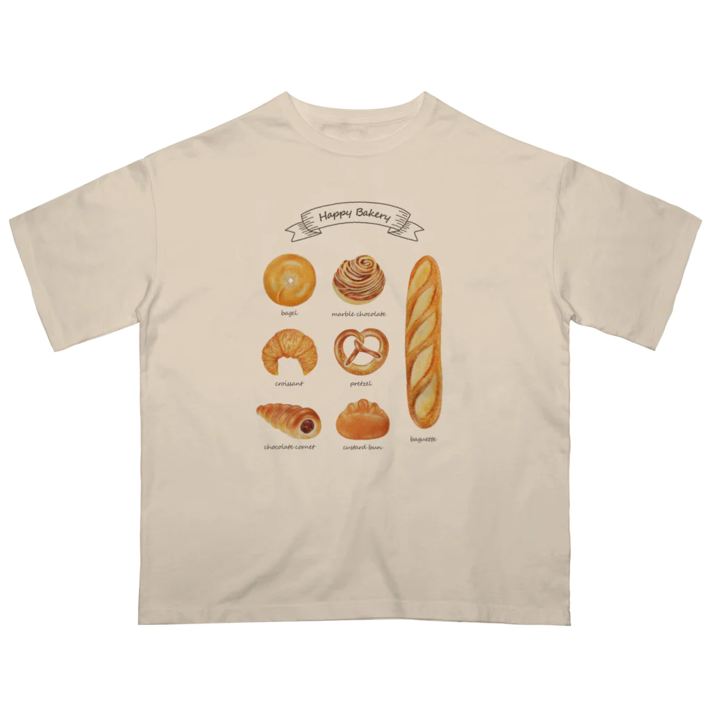 のぐちさきのHappy Bakery オーバーサイズTシャツ