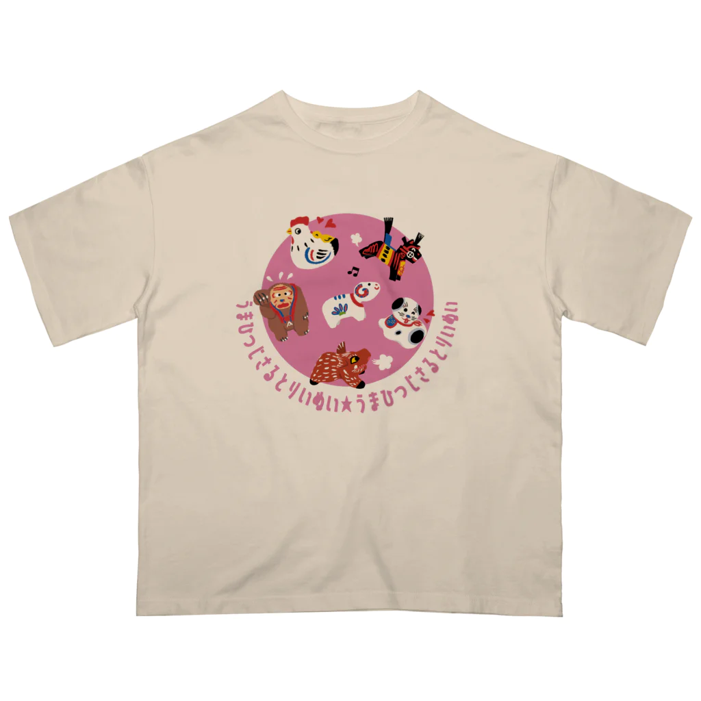 SU-KUのうまひつじさるとりいぬい オーバーサイズTシャツ