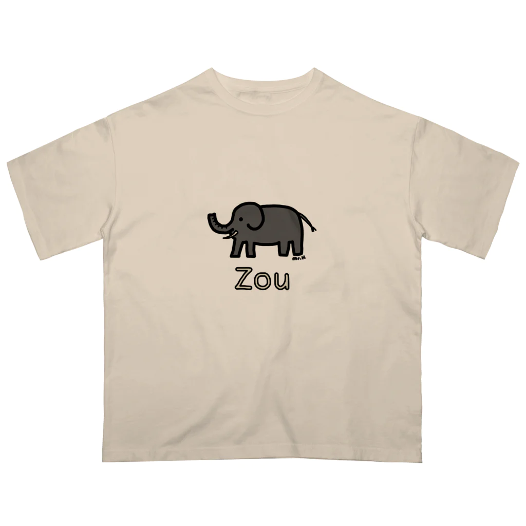 MrKShirtsのZou (ゾウ) 色デザイン Oversized T-Shirt