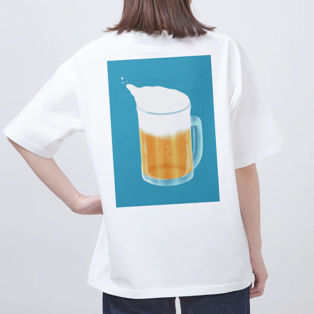 helloのビールが飲みたくなるTシャツ Oversized T-Shirt