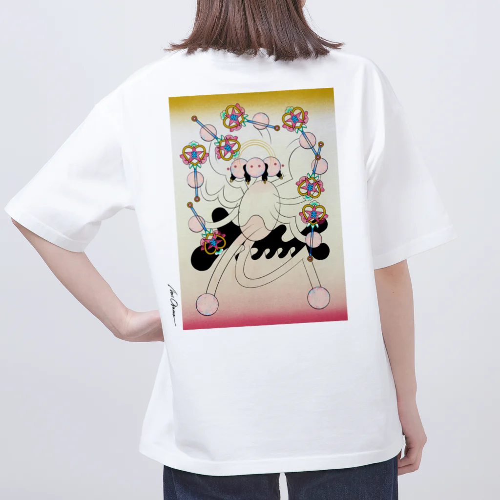 NORI OKAWAの現代ジャパン魔法ステッキ阿修羅 オーバーサイズTシャツ