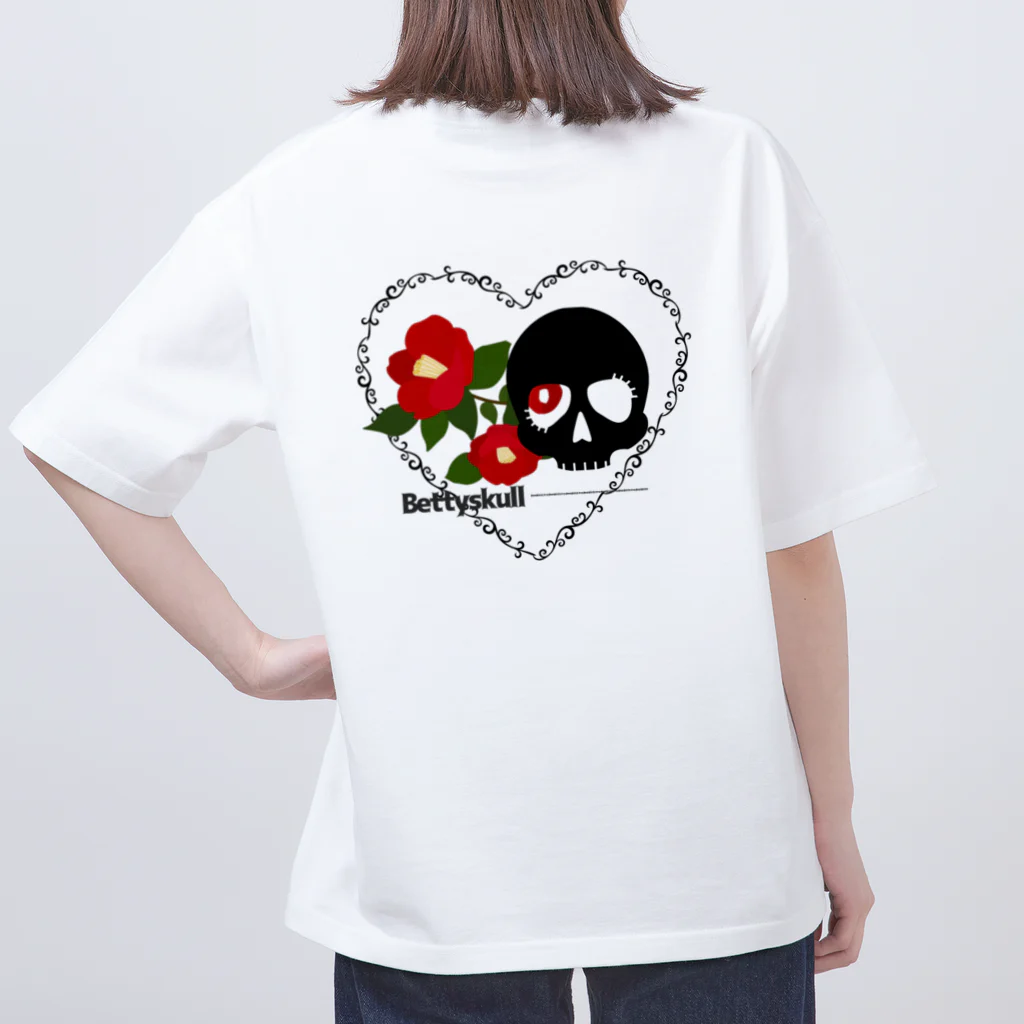 yuki-tsubakiのBetty skull 恋椿 Oversized T-Shirt