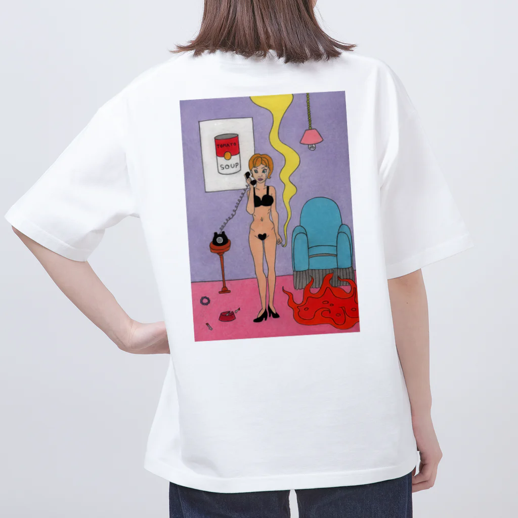 ピンクスキーのお店の女と燃えゆく部屋 Oversized T-Shirt