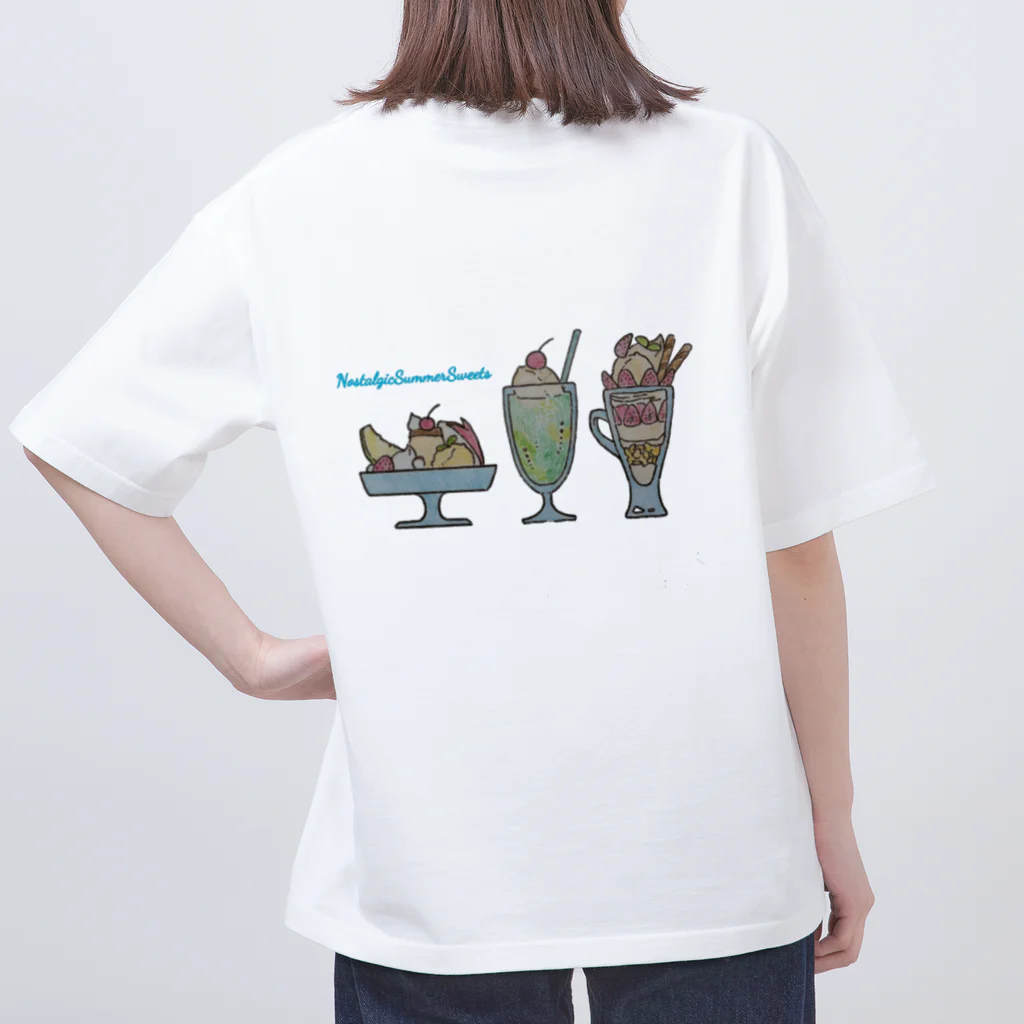 NANASHOPの懐かしい夏のスイーツ Oversized T-Shirt