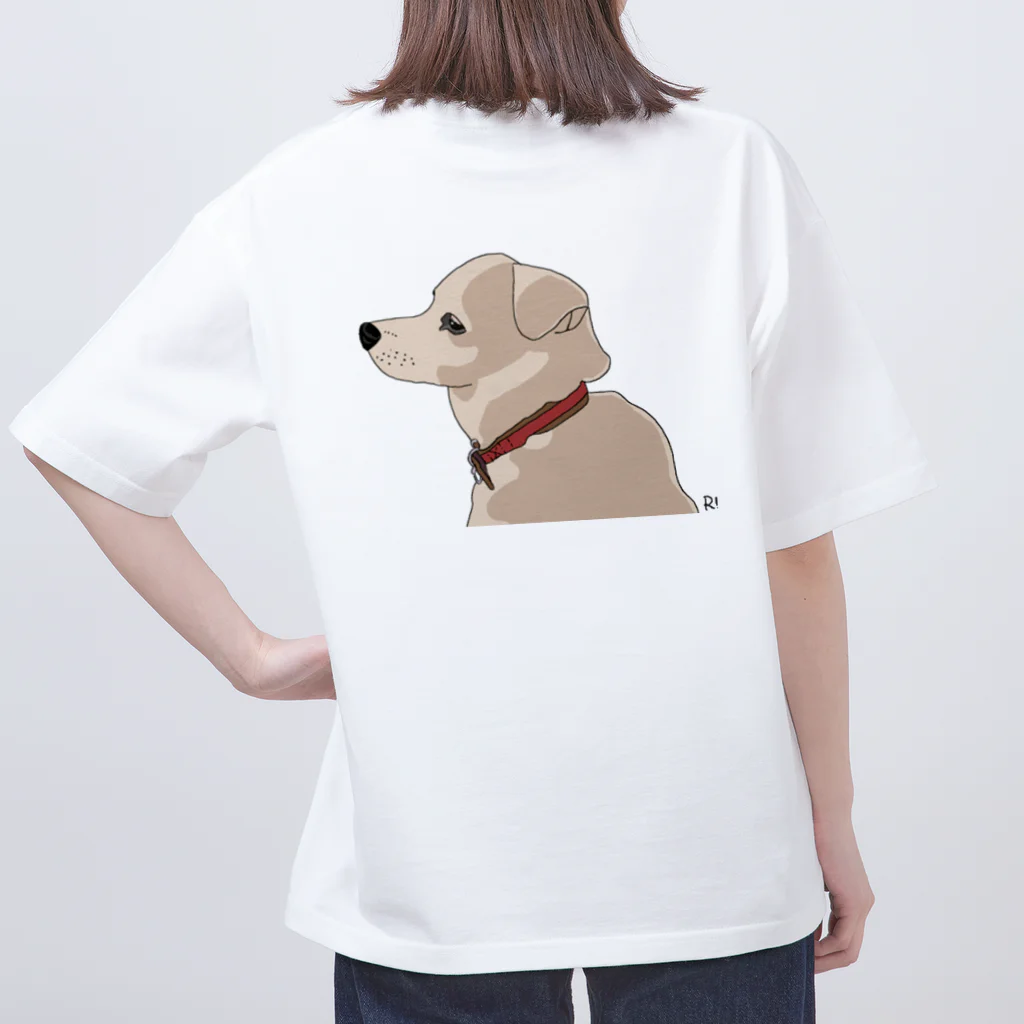 R!KAのリリーのバックプリントTシャツ Oversized T-Shirt