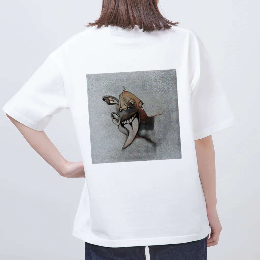 か゛゛みの色欲のなみきくん バックプリント/無色 Oversized T-Shirt