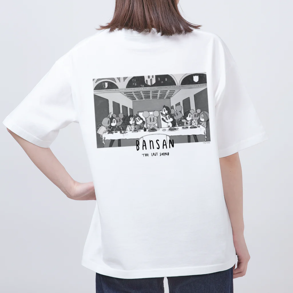 Tiny Toyny のTiny Toyny - Tiny Toyny the last supper back print hoodie / white オーバーサイズTシャツ