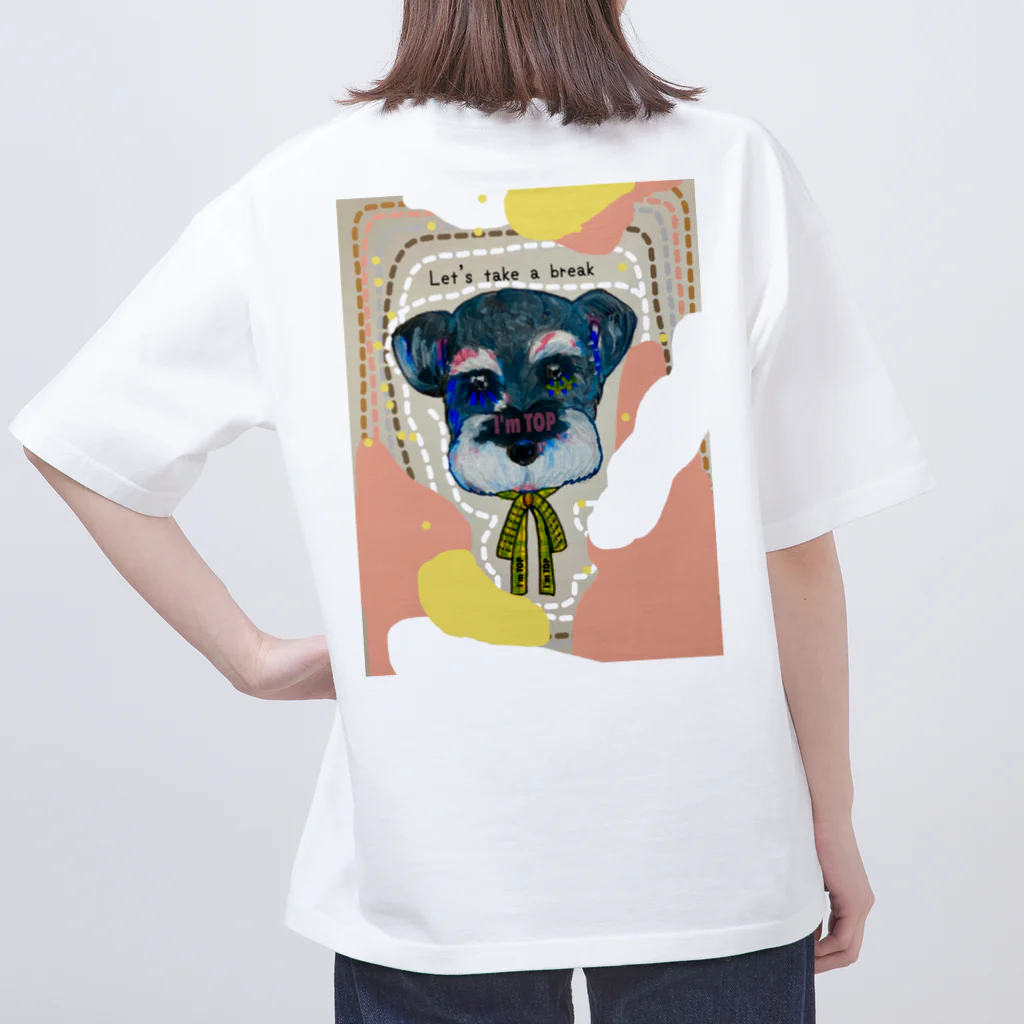 I'm TOPのI'm TOP  シュナウザー犬 Oversized T-Shirt