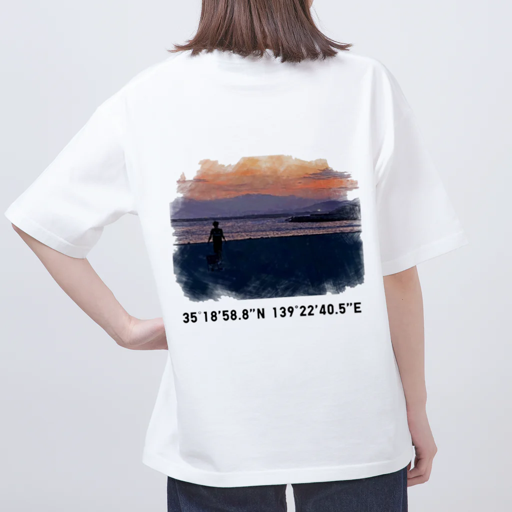 Distortion.の湘南海岸 オーバーサイズTシャツ