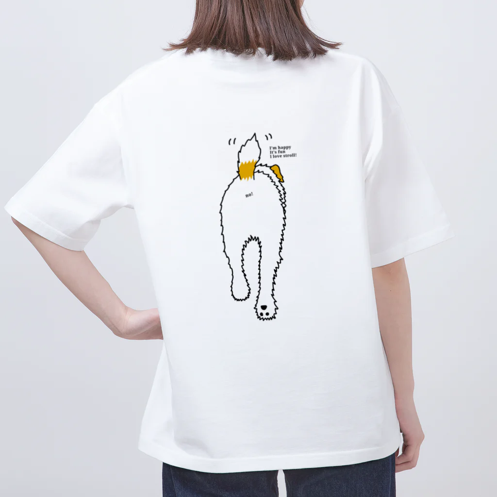 しっぽとたけさんのおさんぽ中 オーバーサイズTシャツ