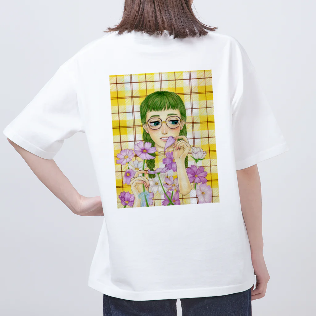 オーカワ真依の乙女心と秋の花 Oversized T-Shirt