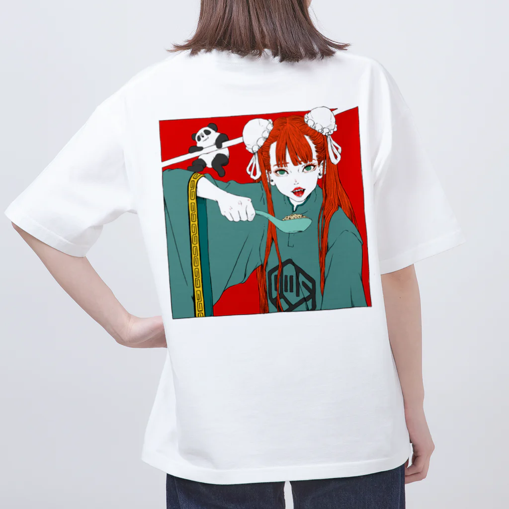 9 10 9（ qu / ten / qu ）のfried rice girl オーバーサイズTシャツ