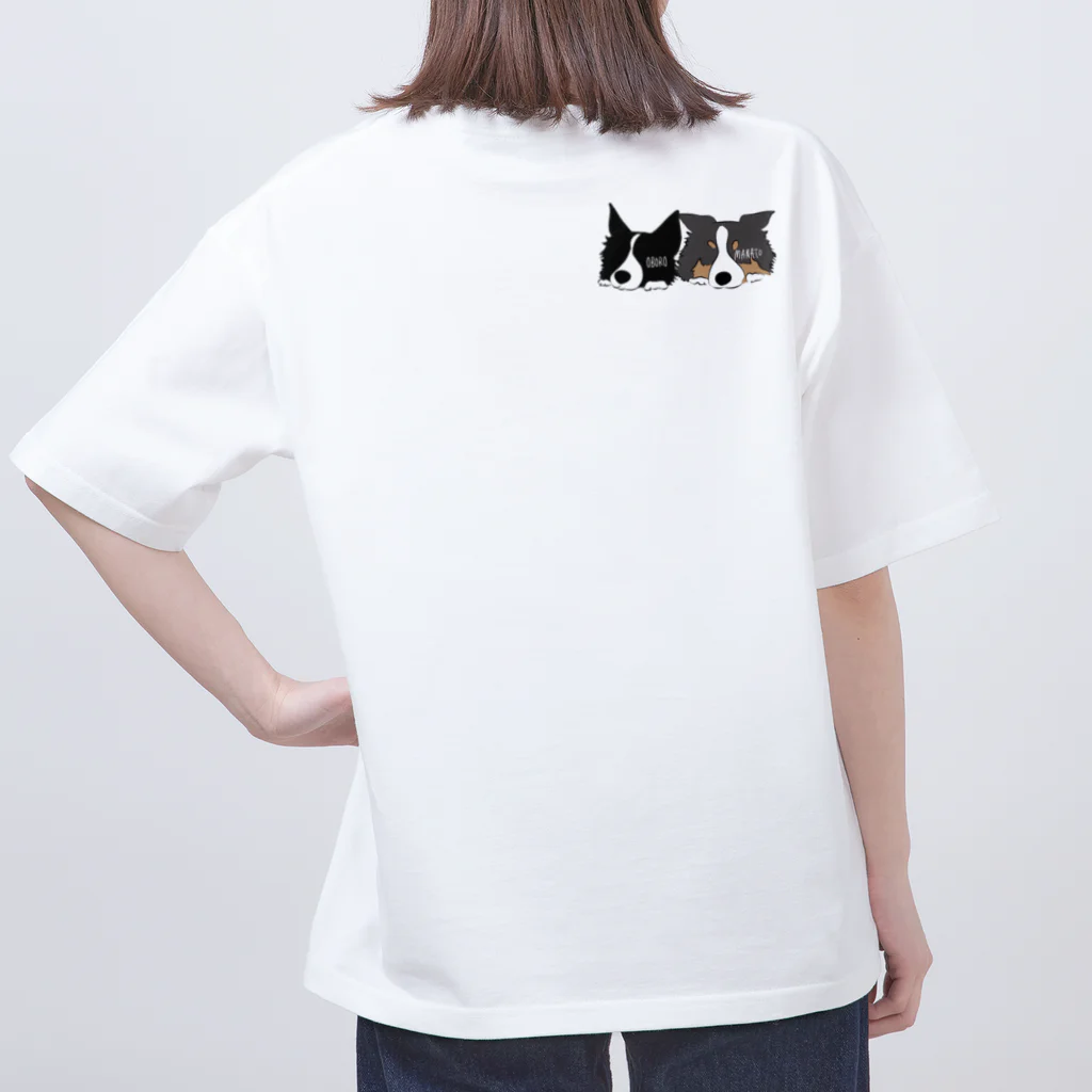 🌼🦊ボーダーコリーおぼまな屋🦝🍋のボーダーコリーおぼまな Oversized T-Shirt