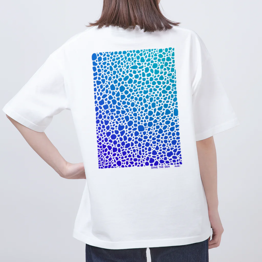 栗坊屋のSave The Sea  Oversized T-Shirt