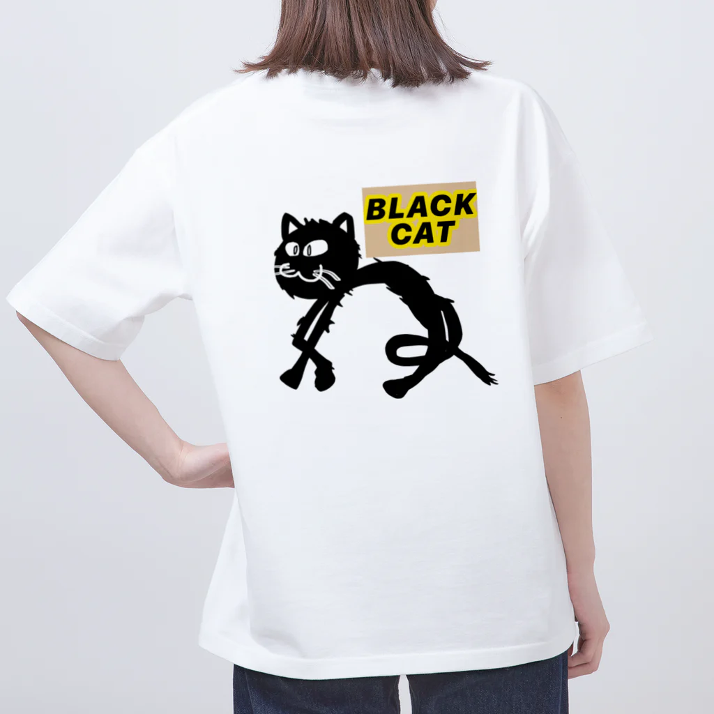 SEVEN-5-Ｇの BLACK  CAT Oversized T-Shirt