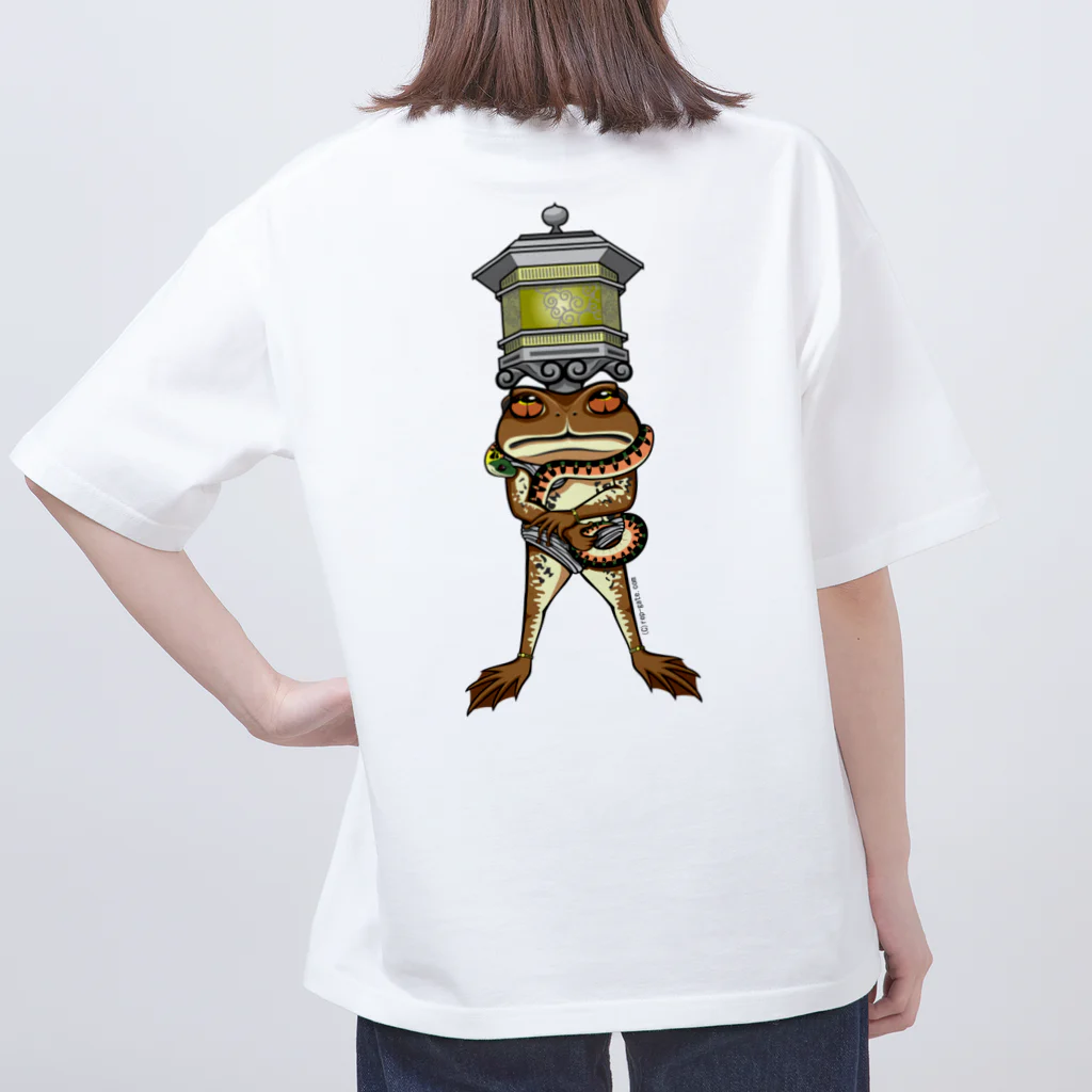 もむのふの爬虫類グッズやさんの天燈鬼・龍燈鬼両面プリント Oversized T-Shirt