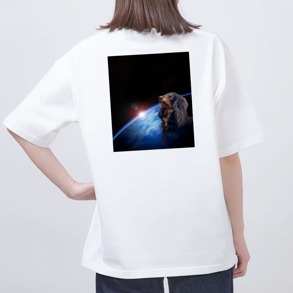 dog_sudaの宇宙ムサシ オーバーサイズTシャツ