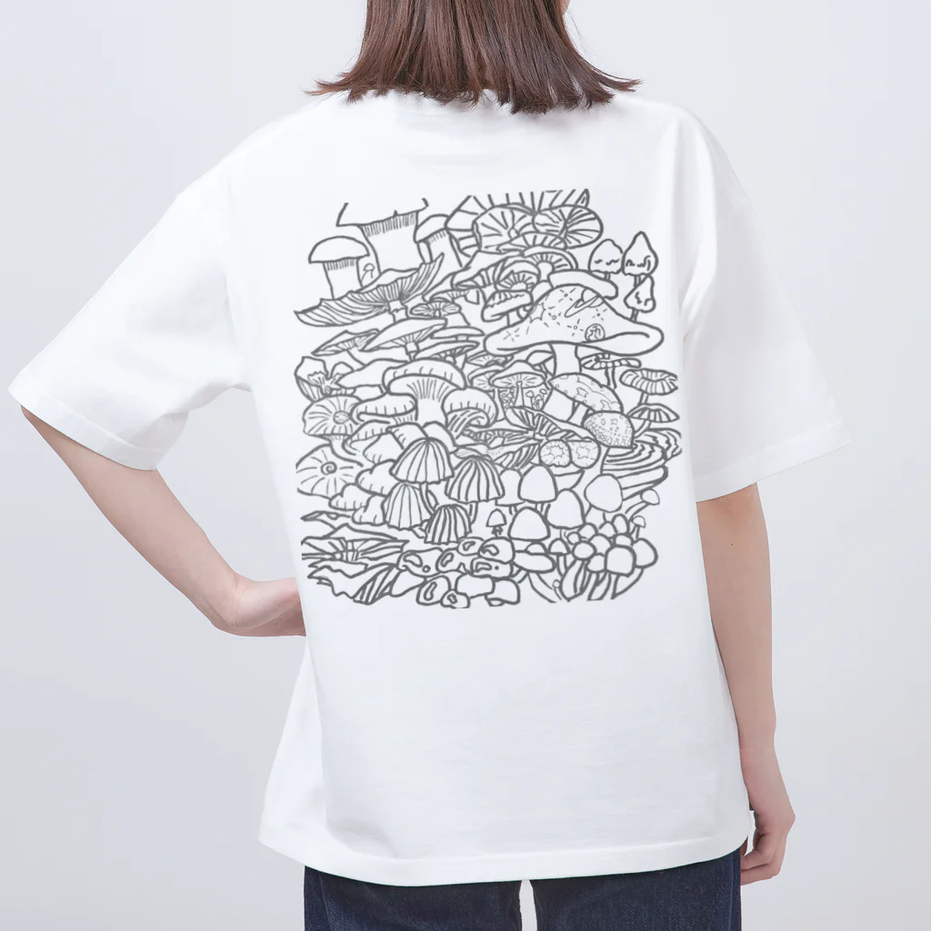 Tough8Peaceのピースマッシュルーム Oversized T-Shirt