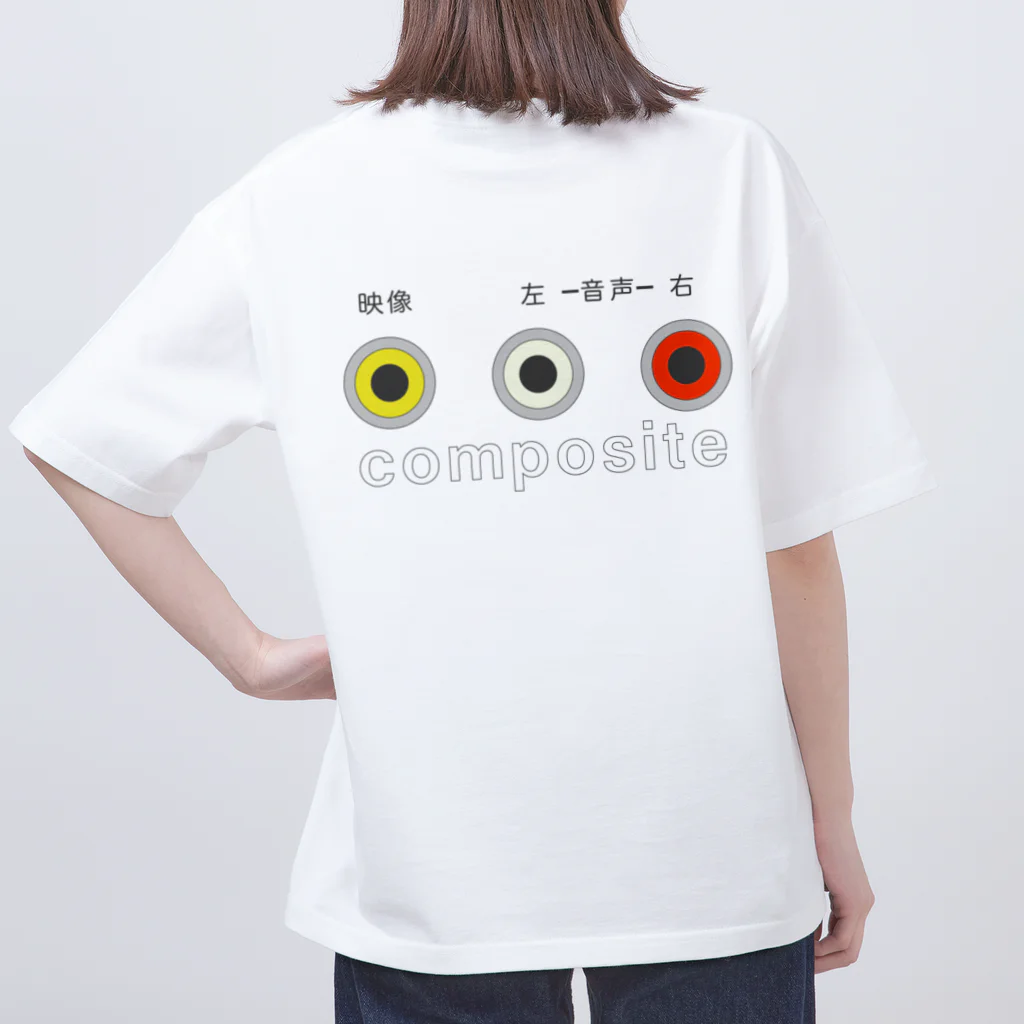 Rail Square のアナログAVケーブル【コンポジット】 オーバーサイズTシャツ