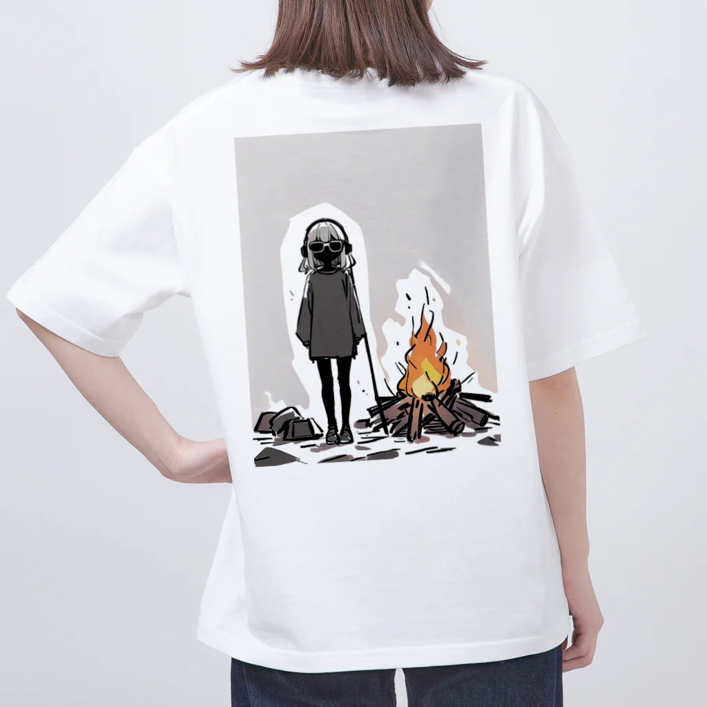 owl's shopのBonfire lit Oversized T-Shirt