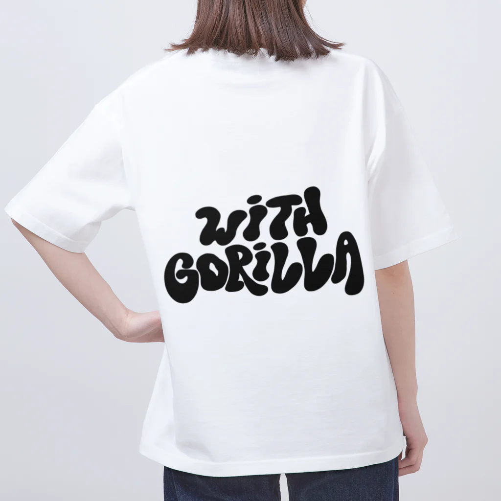 with Gorillaのwith Gorilla (hippie logo) オーバーサイズTシャツ