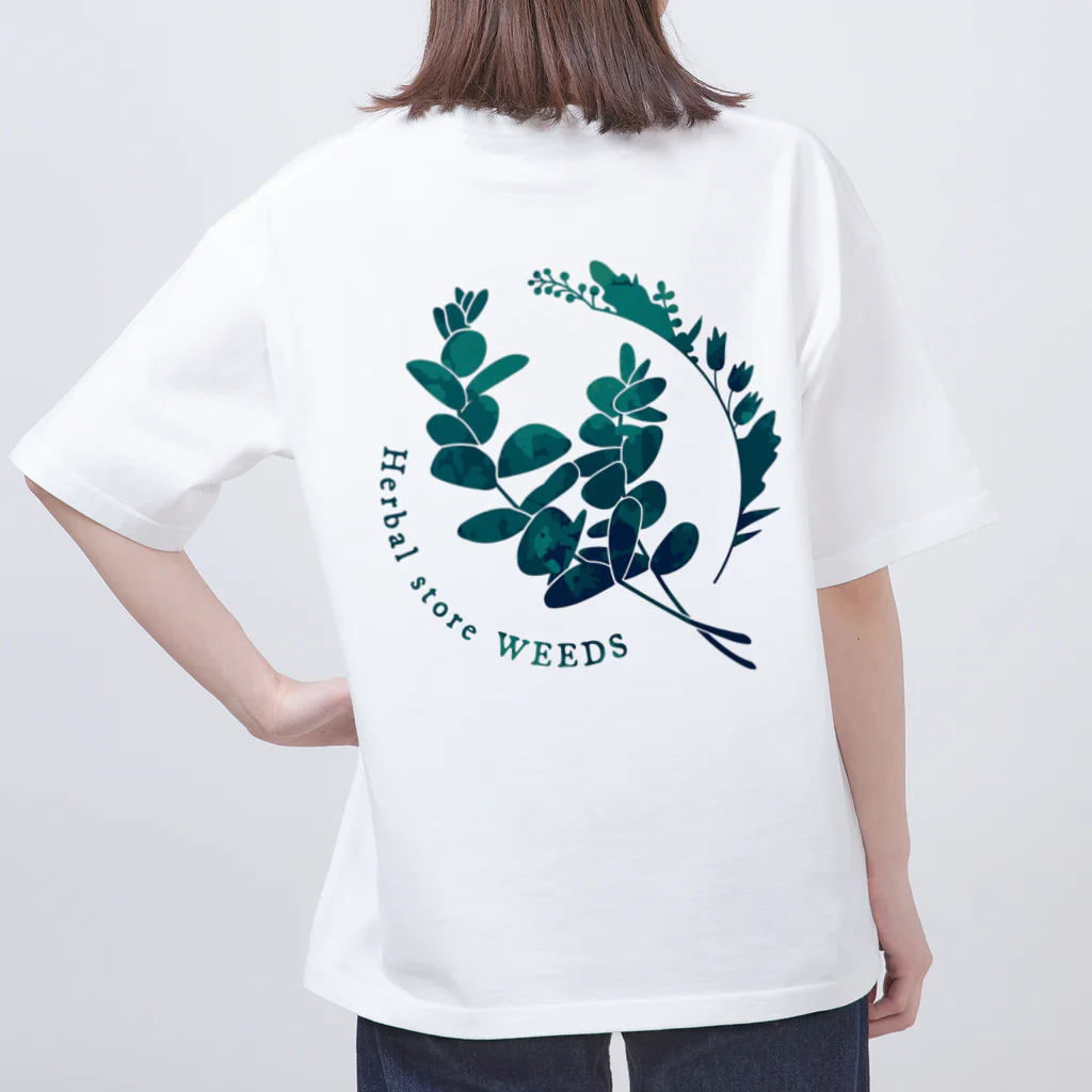 薬草専門店WEEDSのスタンダード横ロゴ Oversized T-Shirt