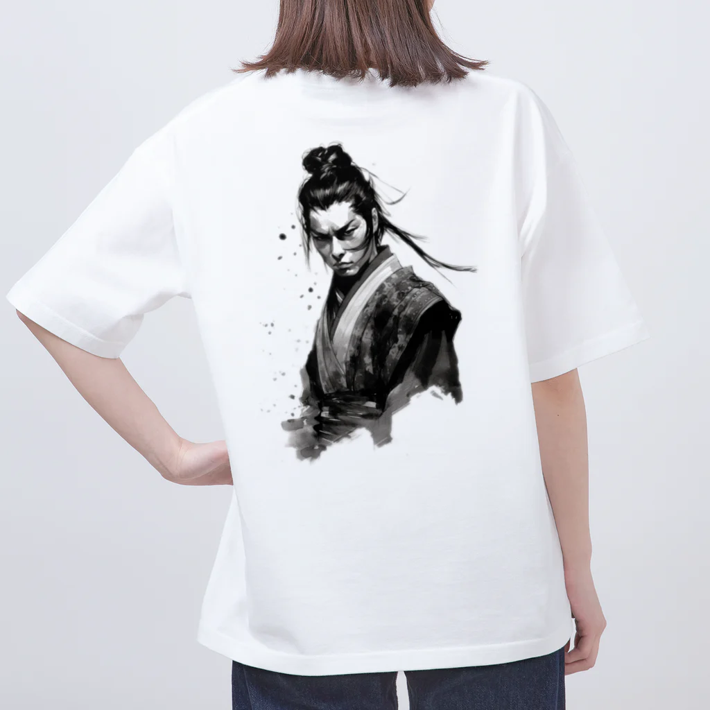 News US Suzuri Storeの侍 サムライアート 其の四 Oversized T-Shirt