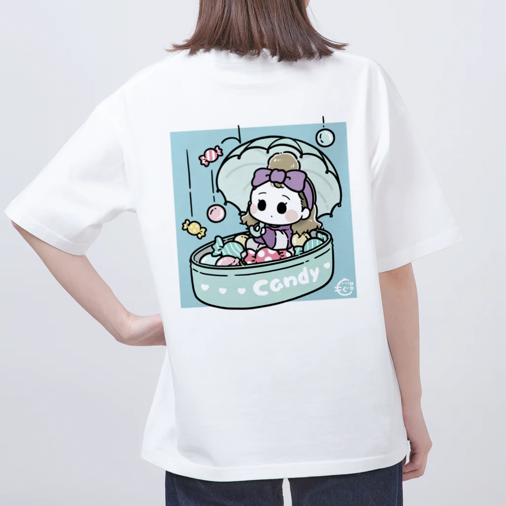 もぐのすずりのあめあめふれふれ オーバーサイズTシャツ