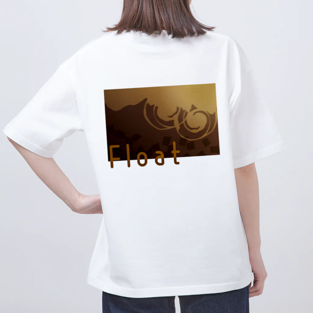 and pudding storeのくまのコーヒーフロート オーバーサイズTシャツ