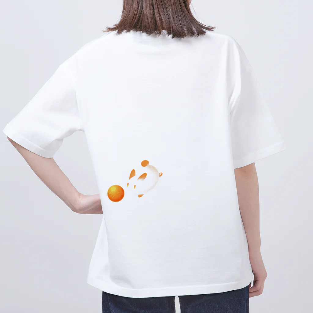 MochiOzのうさもちTシャツ（卓球） オーバーサイズTシャツ