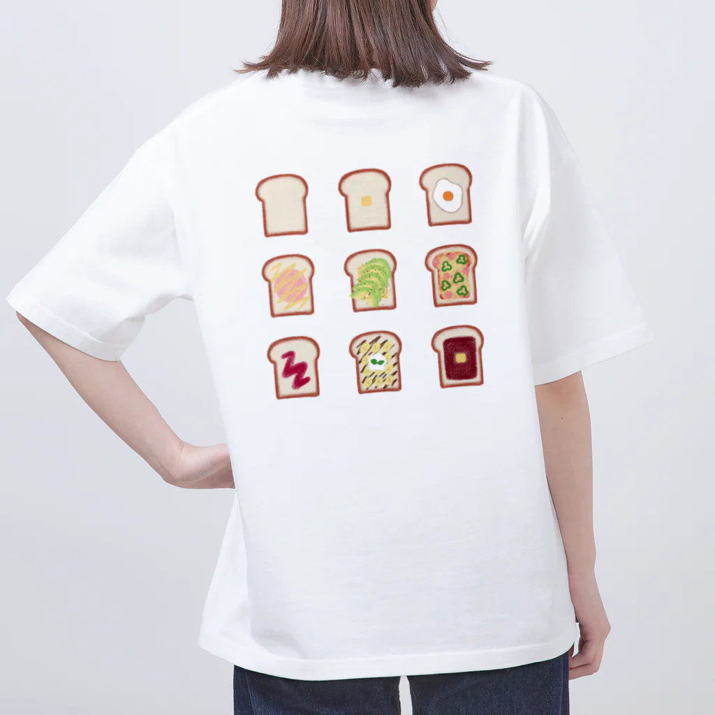 kokobookのHow to eat 食パン Oversized T-Shirt