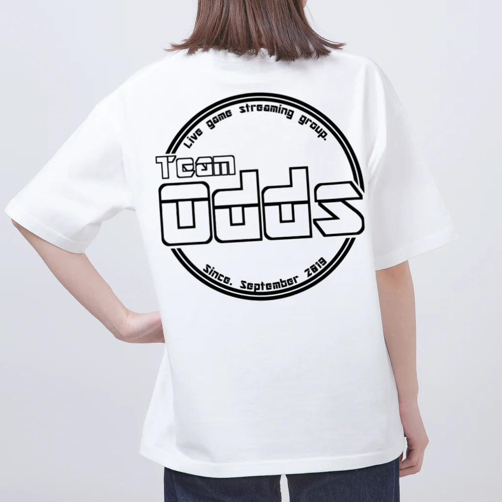TeamOdds‐チームオッズ‐のTeamOdds シンプルブラックロゴマーク オーバーサイズTシャツ