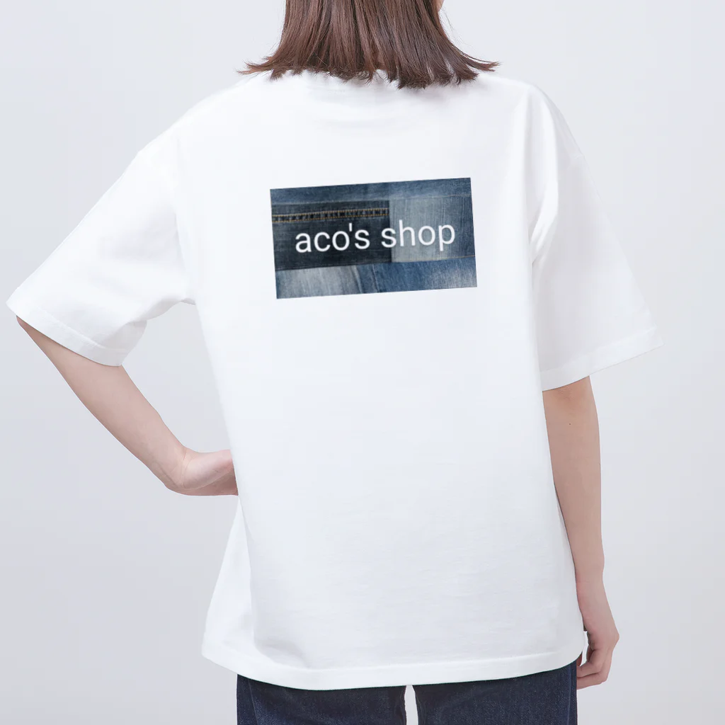 aco's shopのデニムパッチワーク オーバーサイズTシャツ