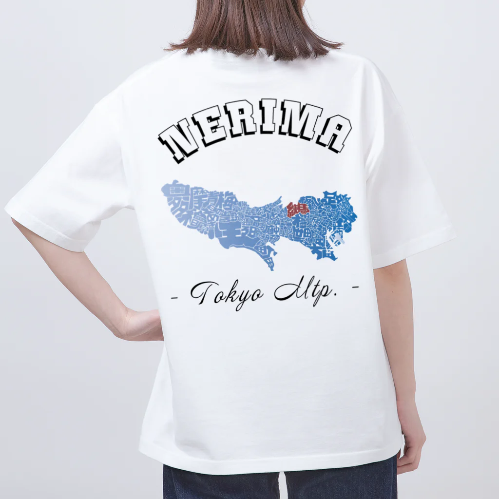 Yanagiya KosanjiのText Map Tokyo, Nerimania Oversized T-Shirt