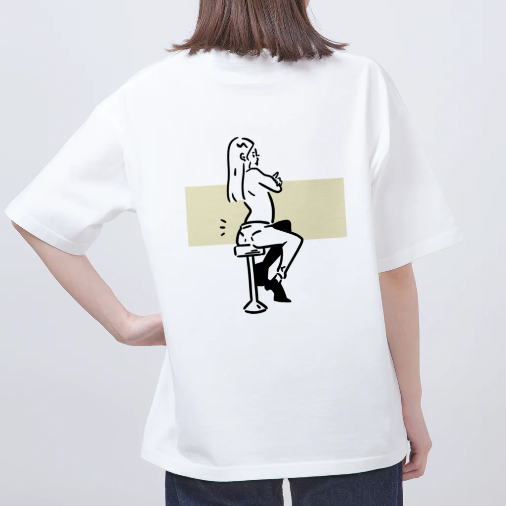 ハシモトサワの女の子椅子 Oversized T-Shirt