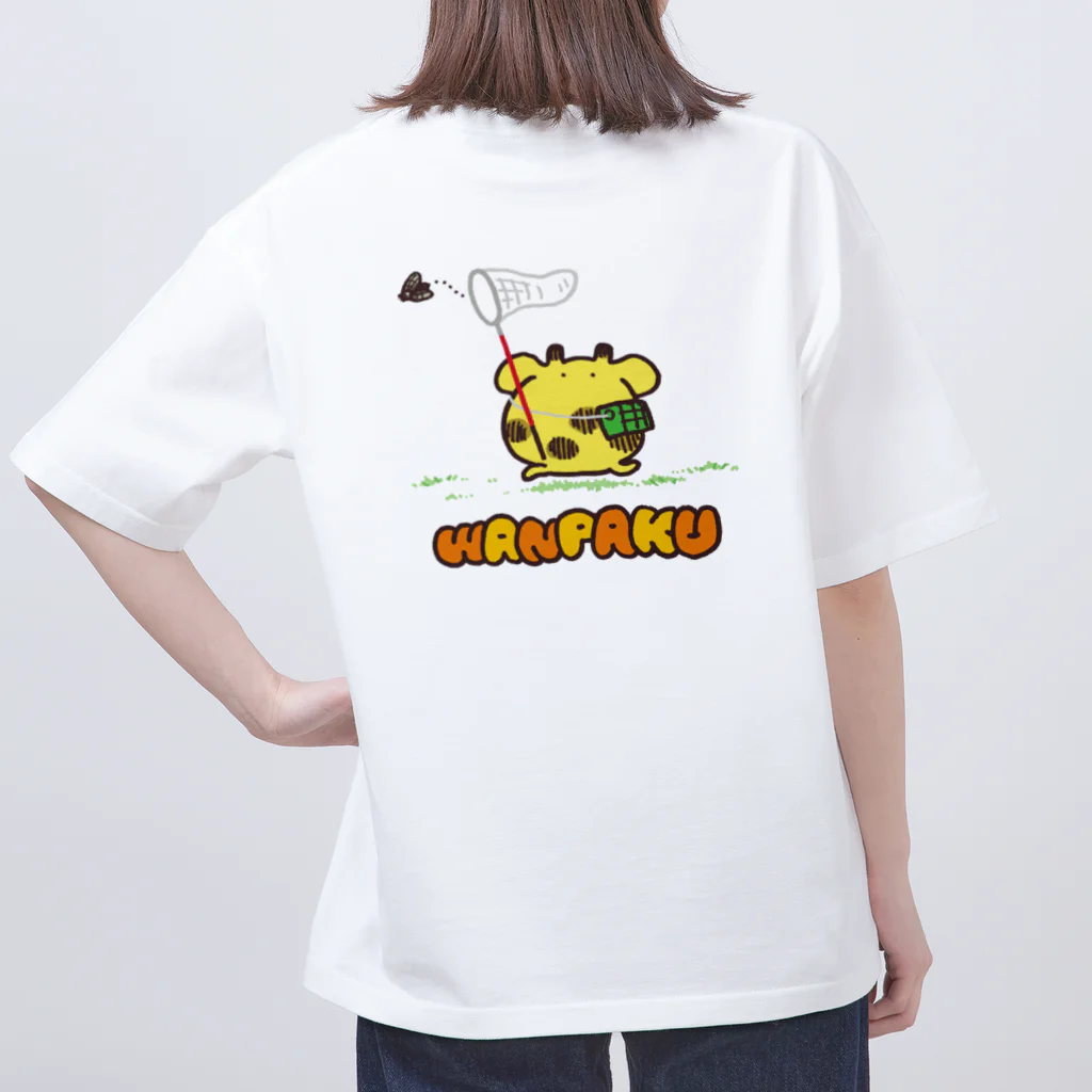 みやばたみよじのお店やさんのわんぱくきりん Oversized T-Shirt