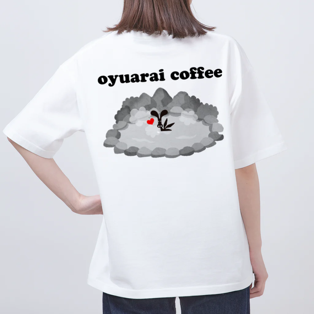 あうんず工房のお湯洗いコーヒー　黒文字 Oversized T-Shirt
