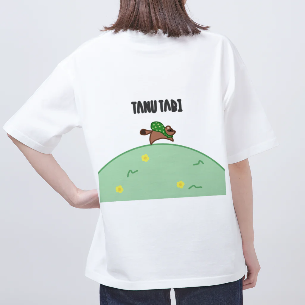 たぬきしょっぷのたぬたび Oversized T-Shirt