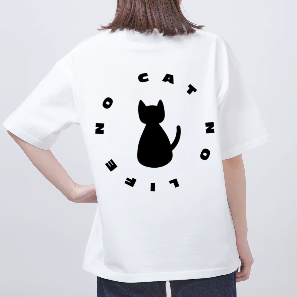 nekotosiawaseの猫と幸せ　 オーバーサイズTシャツ