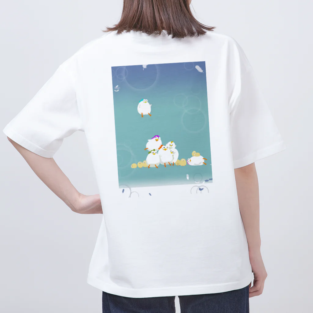 ニワトリ隊長のニワトリ隊集合 Tシャツ オーバーサイズTシャツ