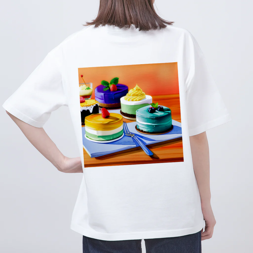 Egao  Creationsの至福のスウィーツ オーバーサイズTシャツ