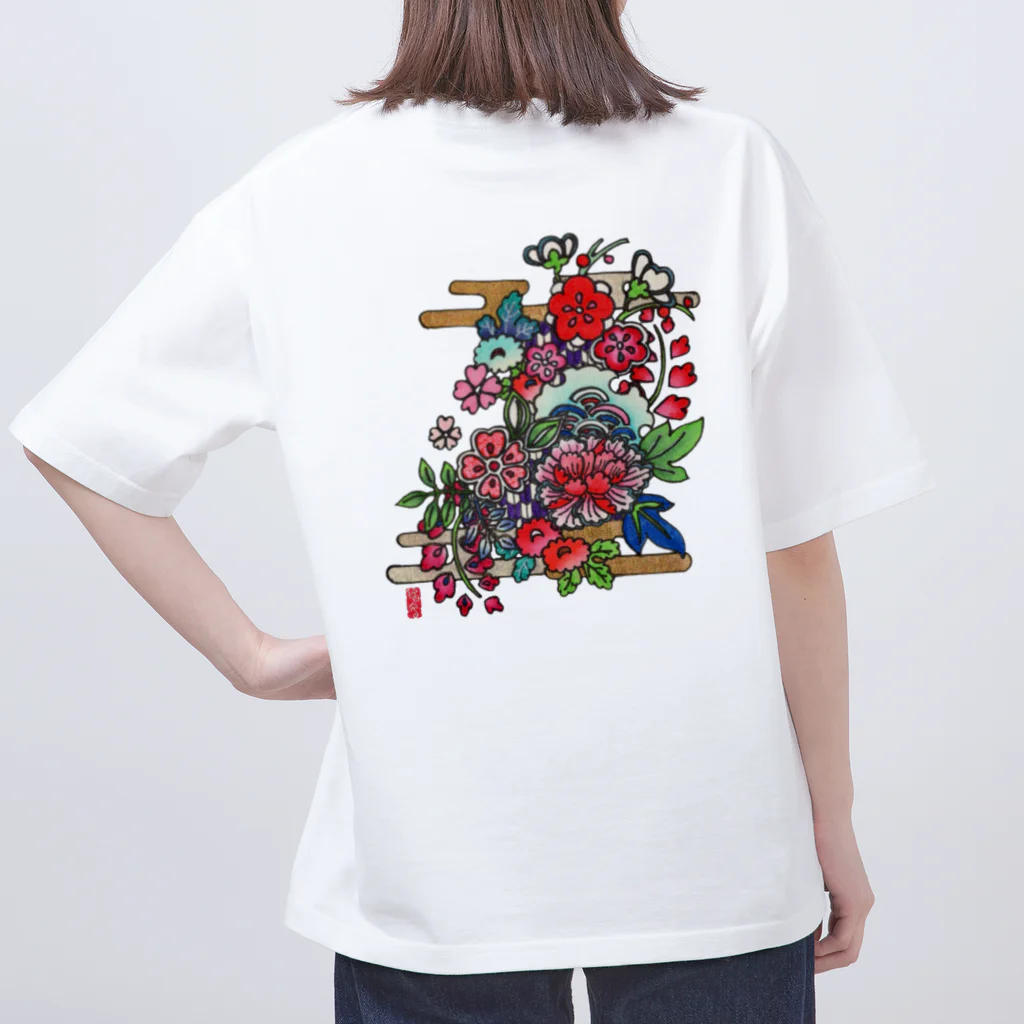 JapaneseArt Yui Shopの咲き誇れ オーバーサイズTシャツ