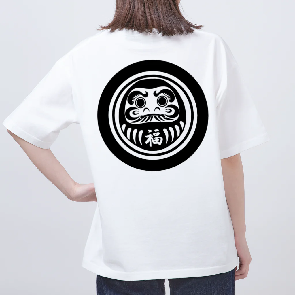 縁起物屋のだるま オーバーサイズTシャツ