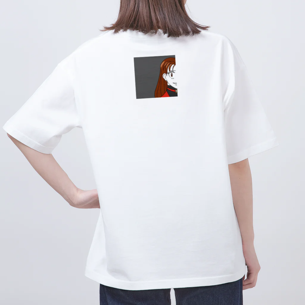 大嶌（おおしま）すずの萬屋の【茜】Tシャツ（立ち絵） Oversized T-Shirt